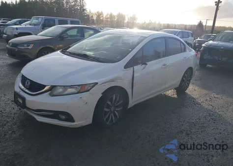 2015 Honda Civic Ex-L from USA, damaged, VIN 19XFB2F90FE257200